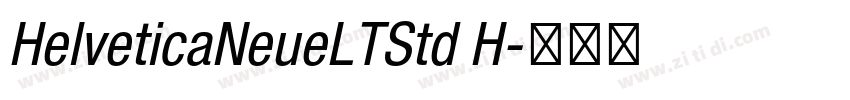 HelveticaNeueLTStd H字体转换
